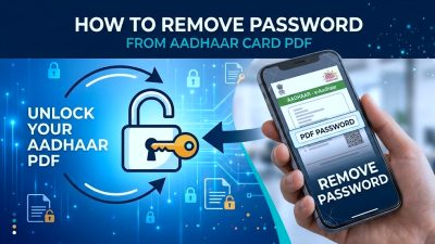 How to Remove Password from Aadhaar Card PDF